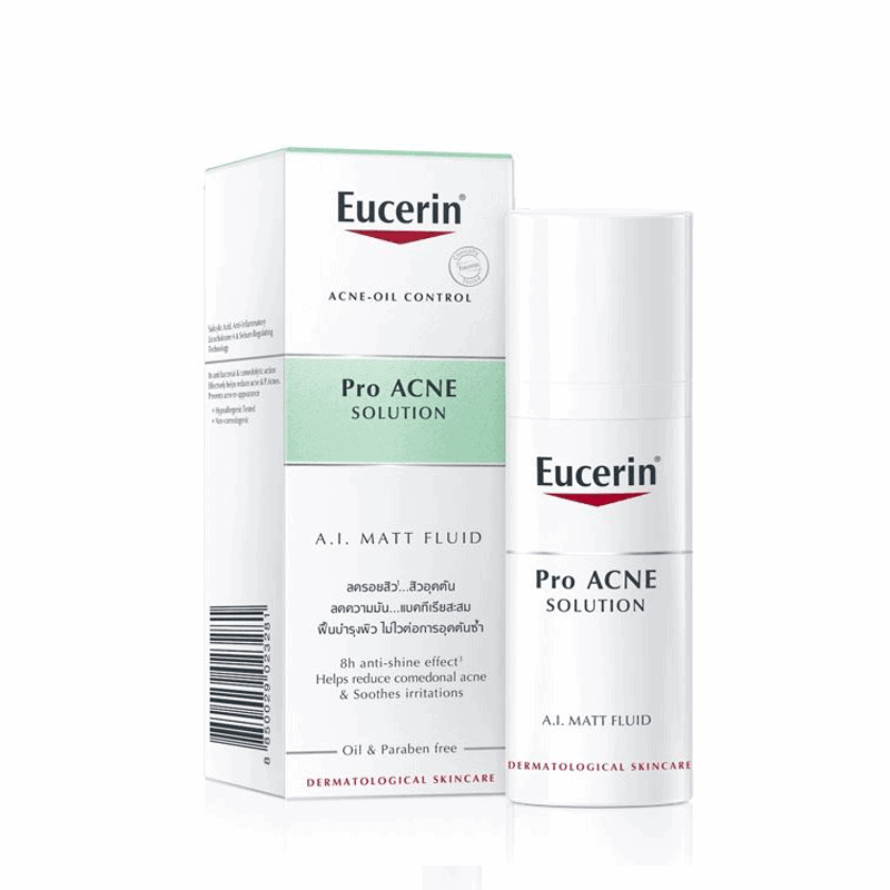 Kem dưỡng ẩm cho da dầu mụn Eucerin ProAcne A.I Matt Fluid