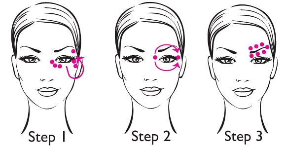 Các bước sử dụng kem dưỡng mắt hiệu quả
