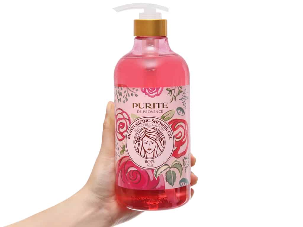 Gel tắm tinh chiết hương thơm hoả hồng Purite