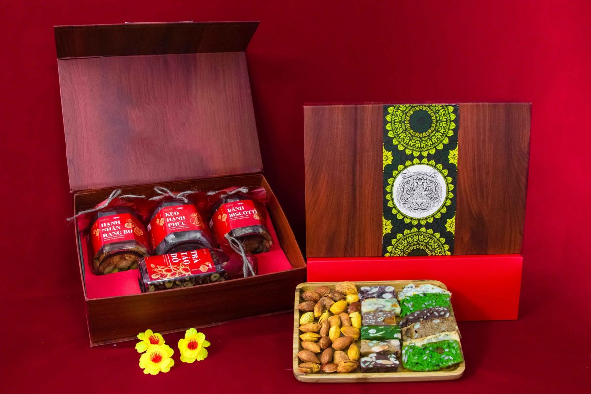 Giỏ quà tết ngọt ngào tặng bạn bè