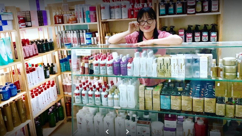 Cửa hàng bán thuốc nhuộm tóc ở Hà Nội